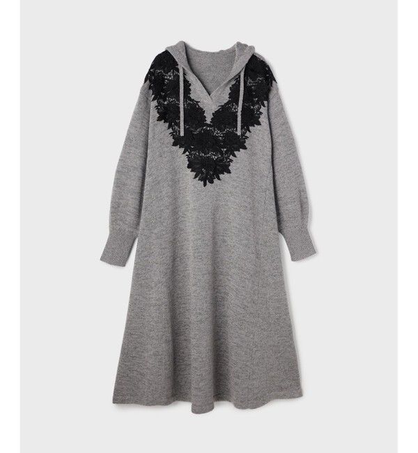 GRACE CONTINENTAL「ケミカルレースニットワンピース」|ワンピース|