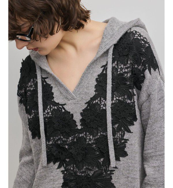 GRACE CONTINENTAL「ケミカルレースニットワンピース」|ワンピース|