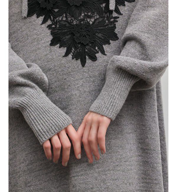 GRACE CONTINENTAL「ケミカルレースニットワンピース」|ワンピース|