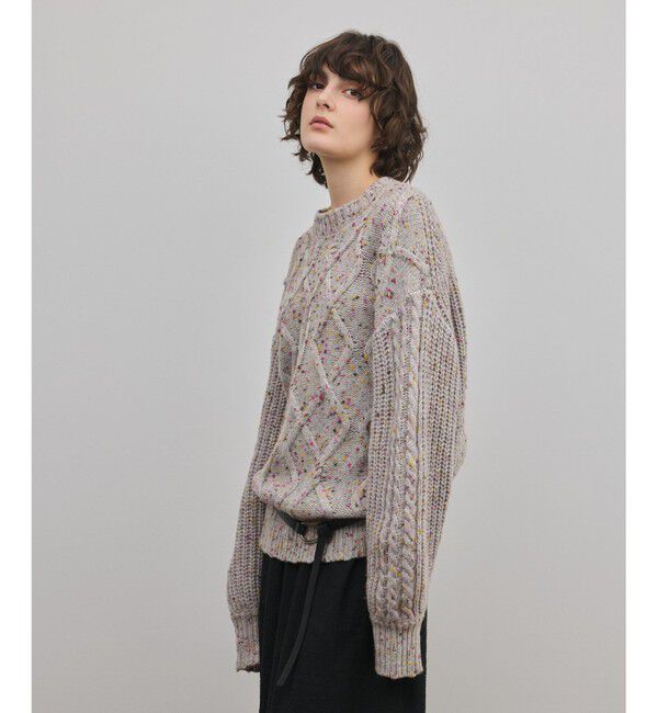 GRACE CONTINENTAL「ケーブルニットトップ」|ニット・セーター|