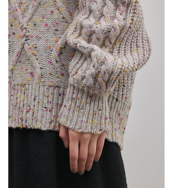 GRACE CONTINENTAL「ケーブルニットトップ」|ニット・セーター|