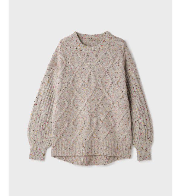 GRACE CONTINENTAL「ケーブルニットトップ」|ニット・セーター|