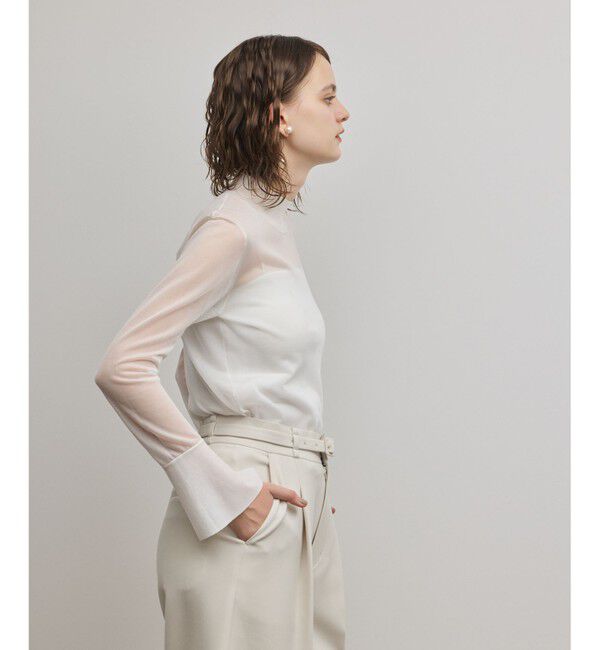 GRACE CONTINENTAL「シアーハイネックニットトップ」|その他|