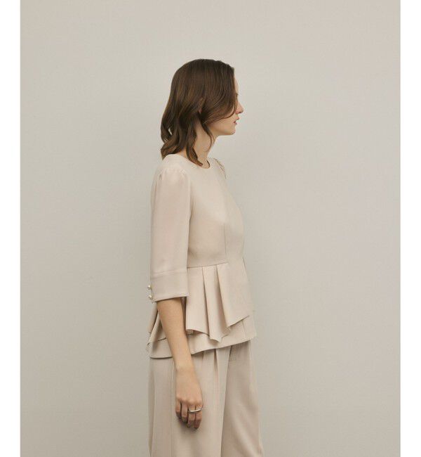 GRACE CONTINENTAL「トリアセペプラムトップ」|その他|