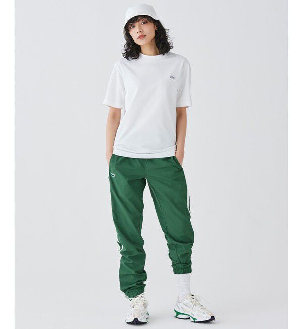 LACOSTE「アウトラインクロッククルーネック半袖Tシャツ」|Tシャツ・カットソー|