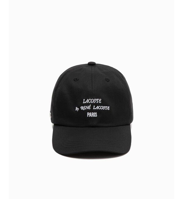 LACOSTE「撥水 ブランドロゴ刺繍 ベンタイルキャップ」|キャップ・キャスケット|