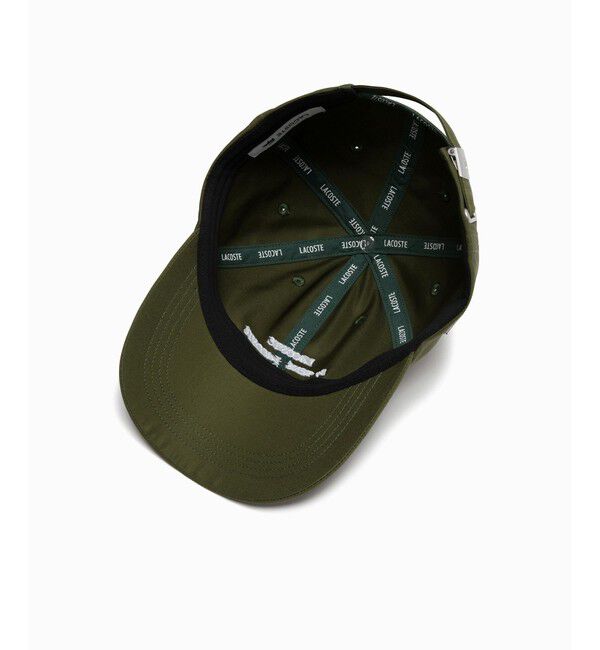 LACOSTE「撥水 ブランドロゴ刺繍 ベンタイルキャップ」|キャップ・キャスケット|