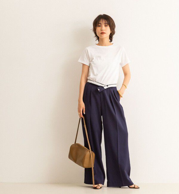 NOLLEY'S「【MAQWEL/マクウェル】MARUDOハーフスリーブTee」|Tシャツ・カットソー|