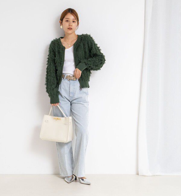 Rie Miller「【RM denim】センタープレスハイウエストパンツ」|デニム|