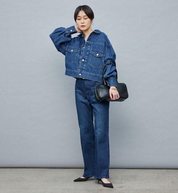 Rie Miller「【RM denim】袖ボリュームGジャン」|デニムジャケット|
