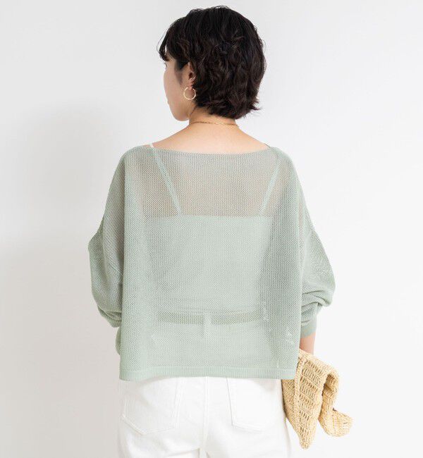 NOLLEY'S「《手洗い可能》ドライメッシュショートプルオーバーニット」|ニット・セーター|