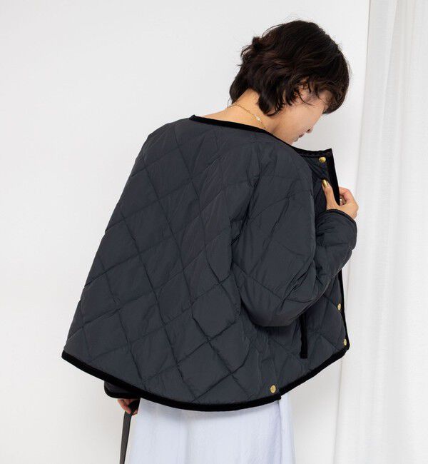 NOLLEY'S「【TAION&times;LIMONTA】別注ベロアパイピングショートダウン」|ダウン|