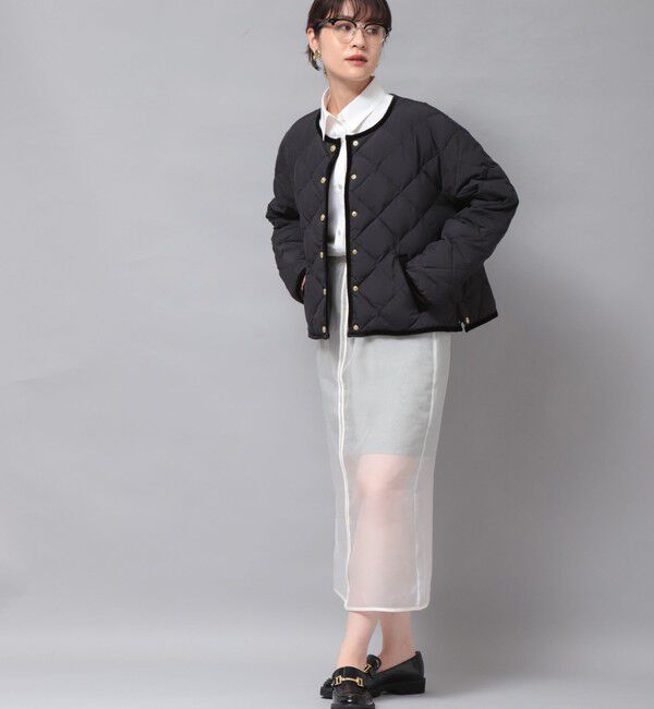 NOLLEY'S「【TAION&times;LIMONTA】別注ベロアパイピングショートダウン」|ダウン|