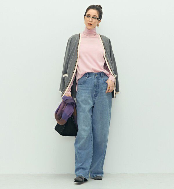 NOLLEY'S「《手洗い可能》《アンサンブル対応》18G天竺ハイネックプルオーバーニット」|ニット・セーター|