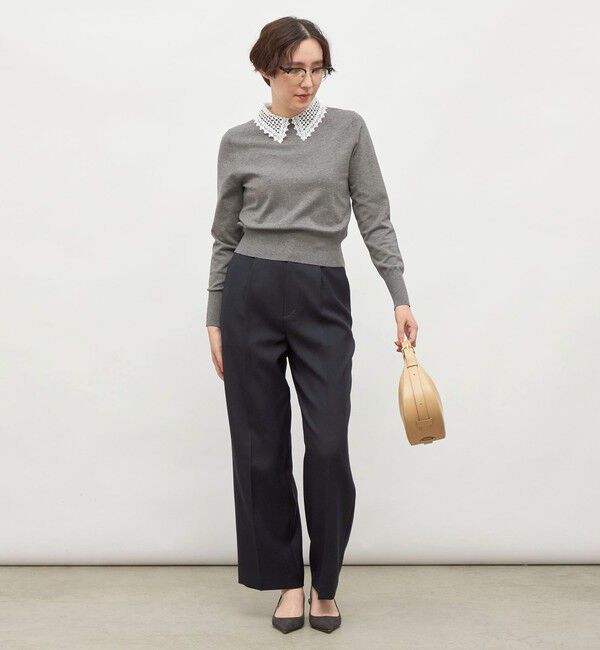 NOLLEY'S「《セットアップ対応》ウォッシャブルウール調セミワイドパンツ」|その他|