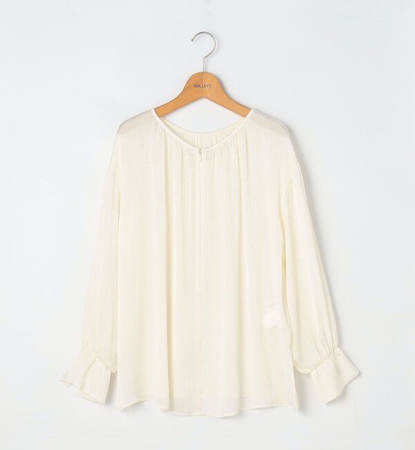 NOLLEY'S「楊柳サテン2WAYギャザーブラウス」|シャツ・ブラウス|
