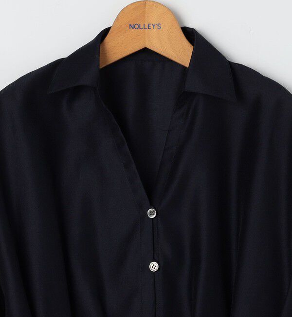 NOLLEY'S「【追加】ウォッシャブルシアースキッパータックブラウス」|シャツ・ブラウス|