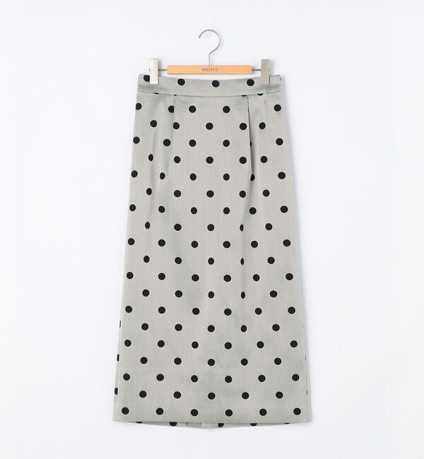 NOLLEY'S「ウォッシャブルストレッチドットジャガードタイトスカート」|タイト|