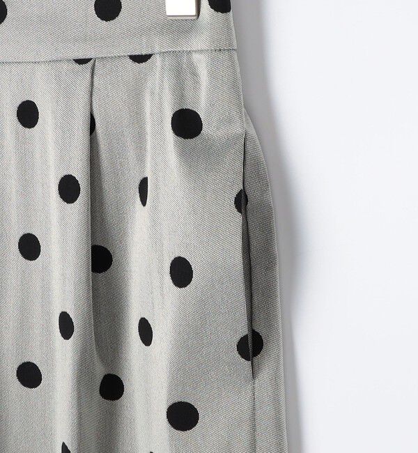 NOLLEY'S「ウォッシャブルストレッチドットジャガードタイトスカート」|タイト|
