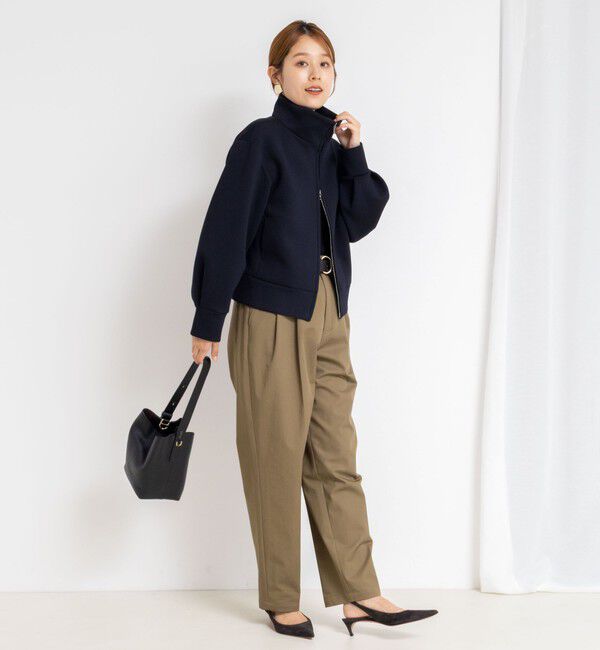 NOLLEY'S「《セットアップ対応》ウォッシャブルエアボールスタンドジップブルゾン」|ブルゾン・スタジャン|