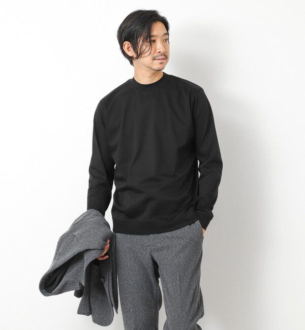 NOLLEY'S goodman「《ビジカジ対応》シルケットスムースドレスL/S Tシャツ 25AW」|Tシャツ・カットソー|