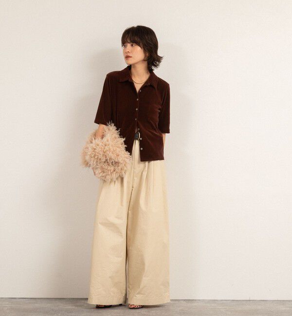 MAQWEL「【MAQWEL/マクウェル】ウォッシャブルタックワイドパンツ」|その他|