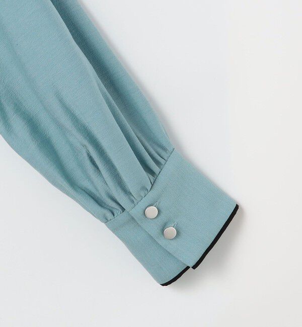 NOLLEY'S「ウォッシャブル配色パイピングブラウス」|シャツ・ブラウス|