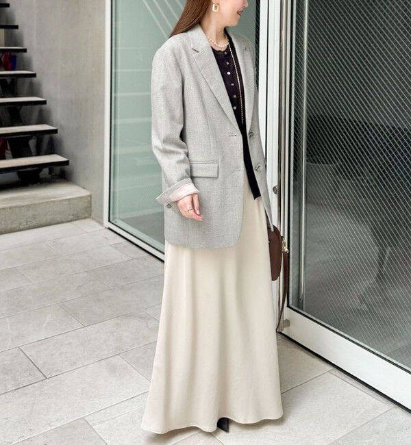 NOLLEY'S sophi「シルクネップツイードオーバージャケット」|テーラードジャケット|