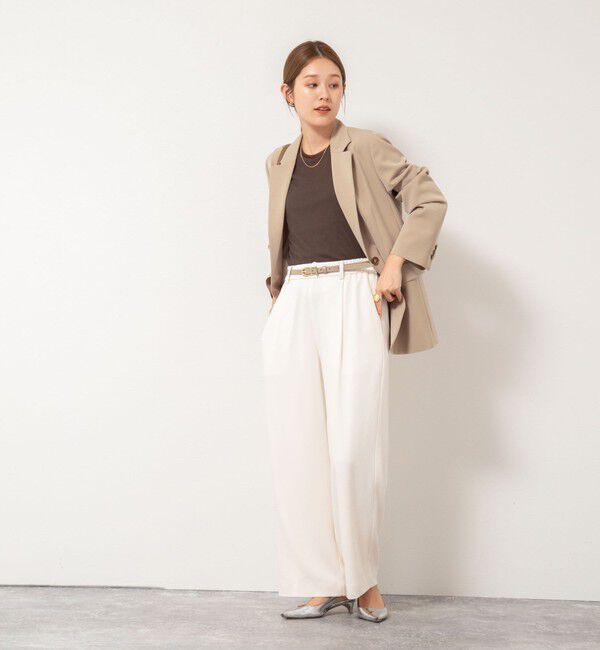 NOLLEY'S「《セットアップ対応》ウォッシャブルストレッチギャバテーラードジャケット」|テーラードジャケット|