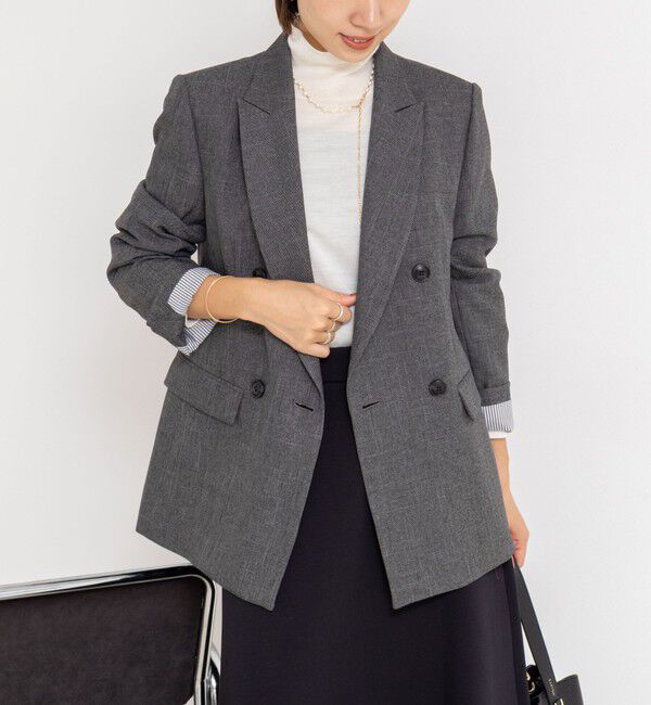 NOLLEY'S sophi「ウォッシャブルシャークダブルジャケット」|テーラードジャケット|