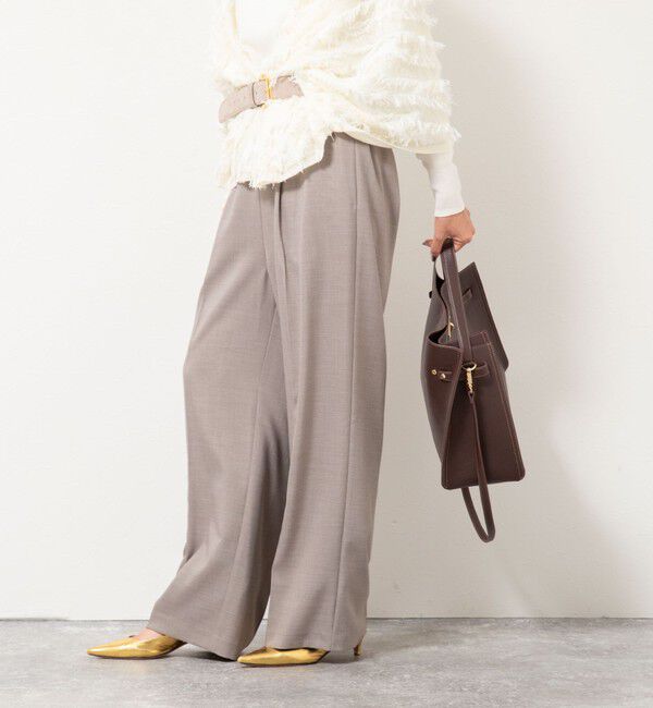 NOLLEY'S「【一部WEB限定色アイテム】ウォッシャブルウエストゴムセミワイドパンツ」|その他|