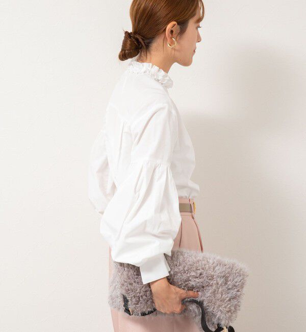NOLLEY'S「【MARILYN MOON/マリリーンムーン】タックフリルボリュームブラウス」|シャツ・ブラウス|