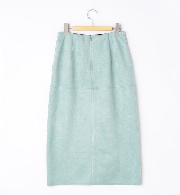 NOLLEY'S「ウォッシャブルストレッチスエード切替タイトスカート」|タイト|