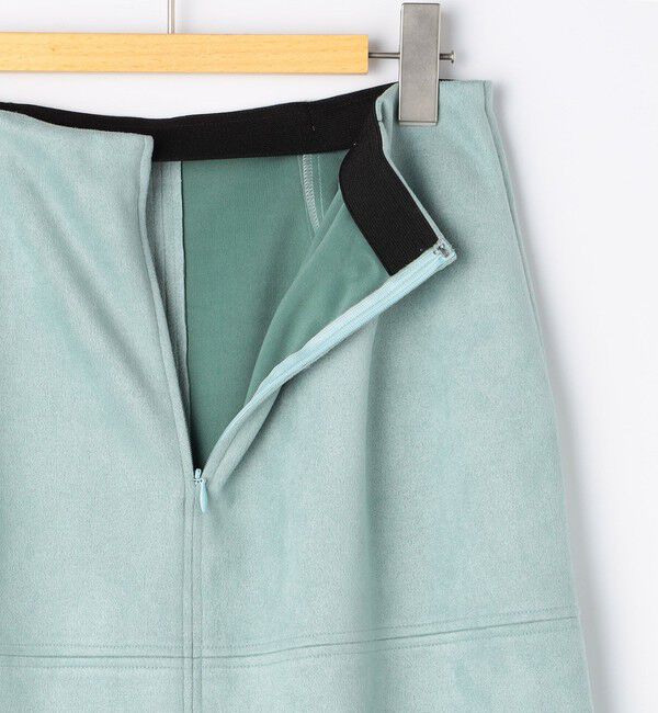 NOLLEY'S「ウォッシャブルストレッチスエード切替タイトスカート」|タイト|