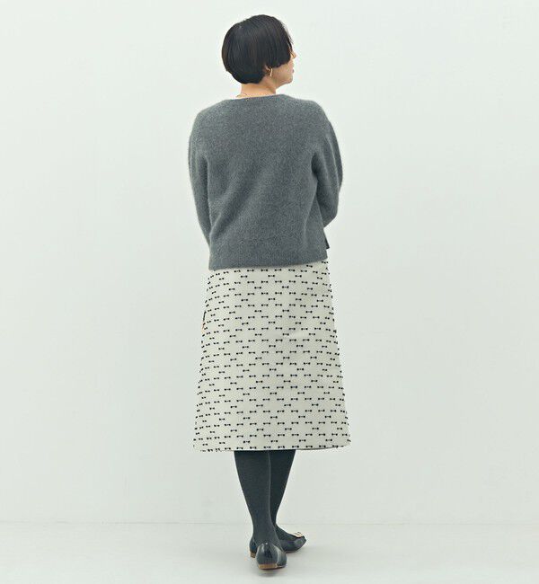 NOLLEY'S「《セットアップ対応》ウォッシャブルリボンジャガードAラインスカート」|フレア|