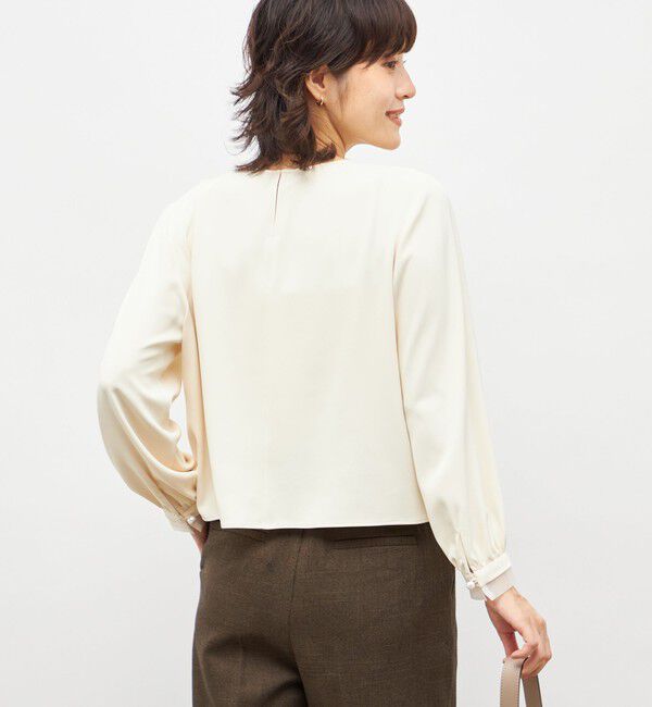 NOLLEY'S「ウォッシャブル2WAYストレッチブラウス」|シャツ・ブラウス|