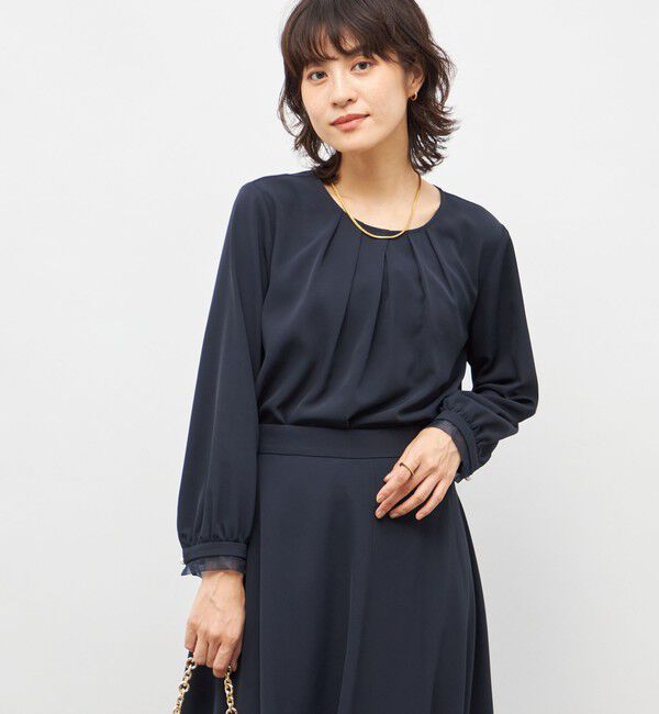 NOLLEY'S「ウォッシャブル2WAYストレッチブラウス」|シャツ・ブラウス|