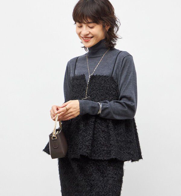 NOLLEY'S sophi「《セットアップ対応》ウォッシャブルフェザーチュールキャミブラウス」|キャミソール|