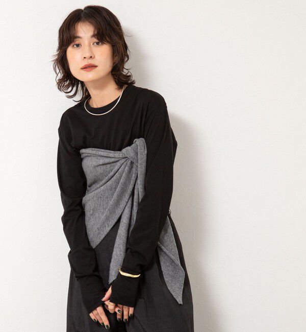 NOLLEY'S「ＭY STANDARD ウォッシャブルアルビニエアリータッチロンT」|Tシャツ・カットソー|