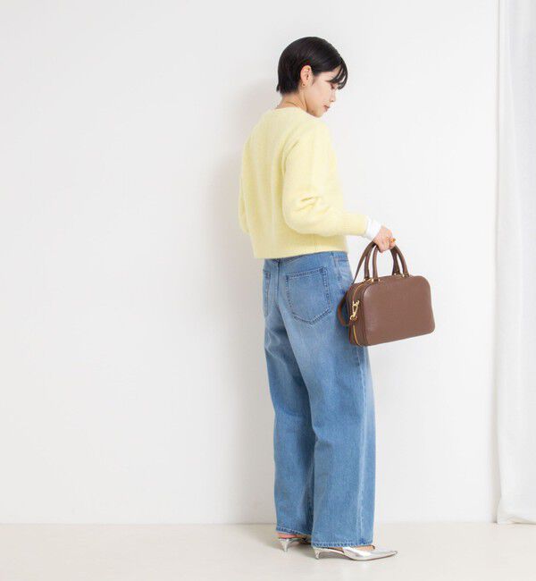 NOLLEY'S sophi「ヘアリーメタル釦クルーネックカーディガン」|カーディガン|