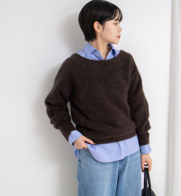 NOLLEY'S sophi「ヘアリー2WAYプルオーバーニット」|ニット・セーター|