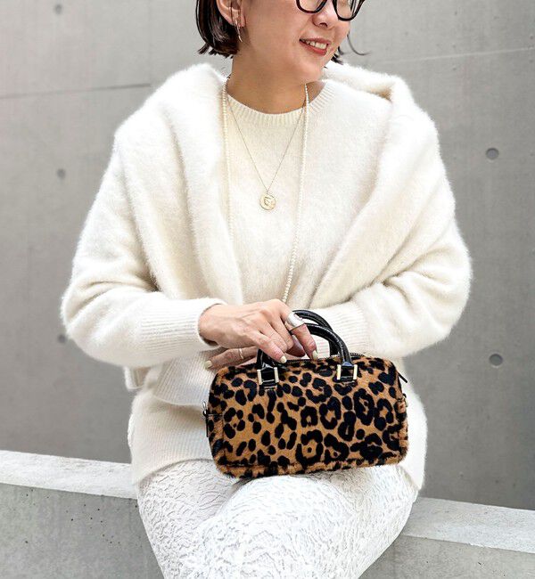 NOLLEY'S sophi「カシミヤ混ヘアリークルーネックプルオーバー」|ニット・セーター|オフホワイト