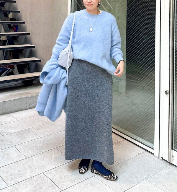 NOLLEY'S sophi「カシミヤ混ヘアリークルーネックプルオーバー」|ニット・セーター|