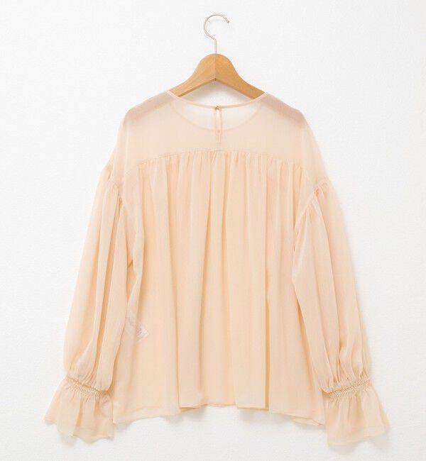 NOLLEY'S「ウォッシャブル楊柳ギャザーブラウス」|シャツ・ブラウス|