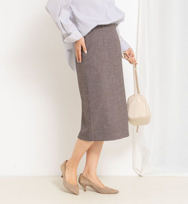 NOLLEY'S sophi「《セットアップ対応》ウォッシャブルウール調タイトスカート」|タイト|