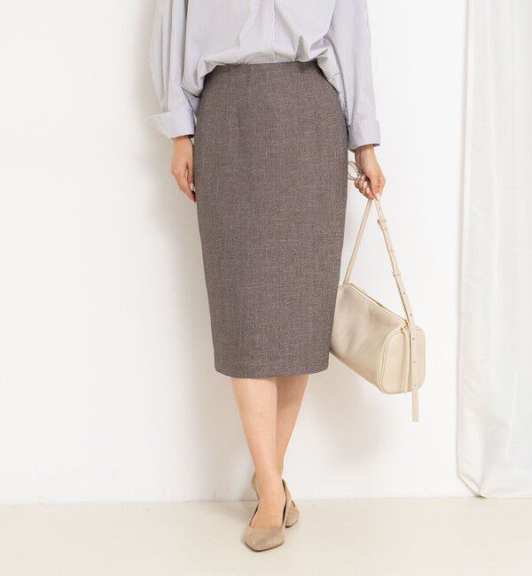 NOLLEY'S sophi「《セットアップ対応》ウォッシャブルウール調タイトスカート」|タイト|