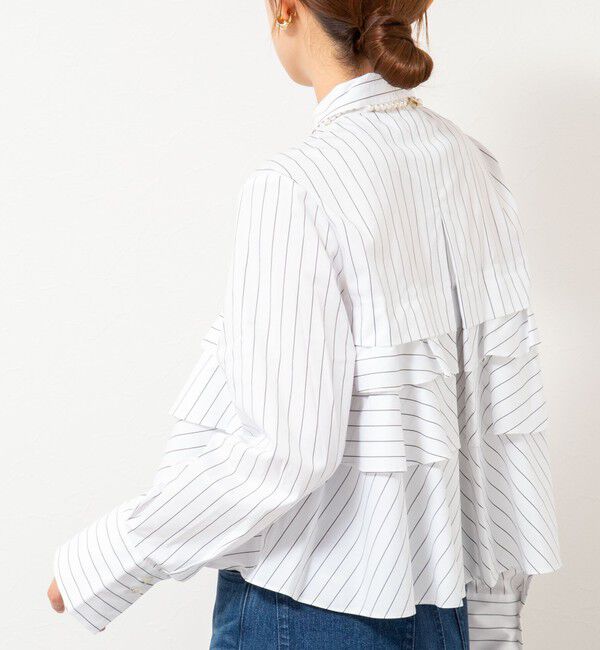NOLLEY'S「【MARILYN MOON/マリリーンムーン】layered raffle blouse」|シャツ・ブラウス|