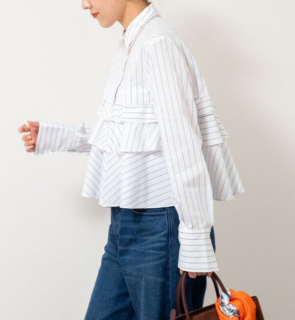 NOLLEY'S「【MARILYN MOON/マリリーンムーン】layered raffle blouse」|シャツ・ブラウス|