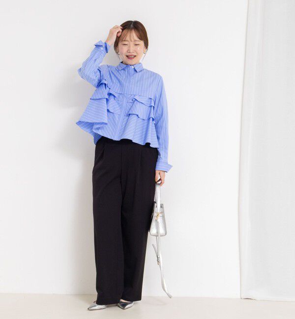 NOLLEY'S「【MARILYN MOON/マリリーンムーン】layered raffle blouse」|シャツ・ブラウス|