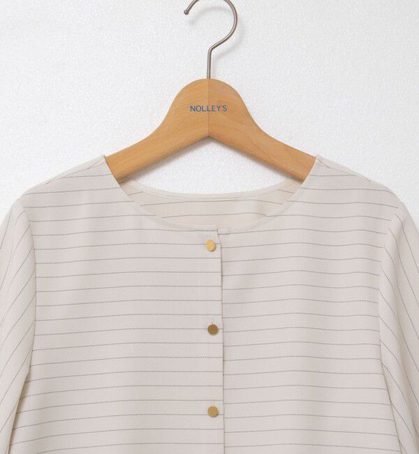 NOLLEY'S「《セットアップ対応》ウォッシャブルウール調2WAYフリルブラウス」|シャツ・ブラウス|